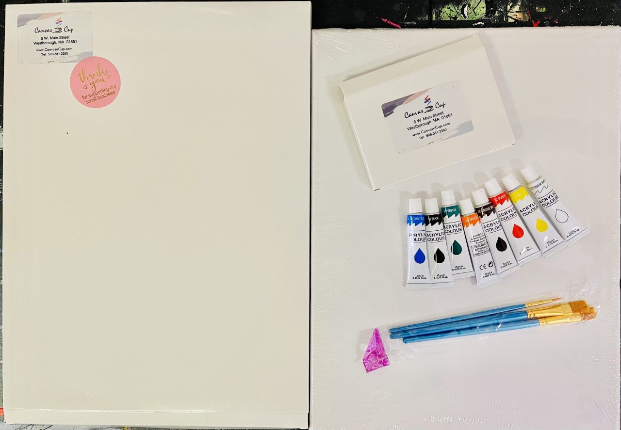 Paint At Home Kit, Paint & Sip Kits, Canvas n Cup