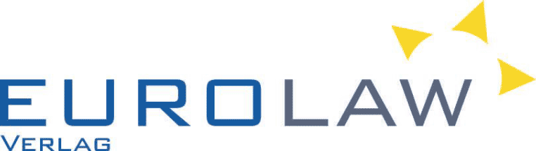 Ein blau-gelbes Logo für den eurolaw verlag