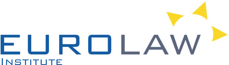 Ein blau-gelbes Logo für das Eurolaw Institute