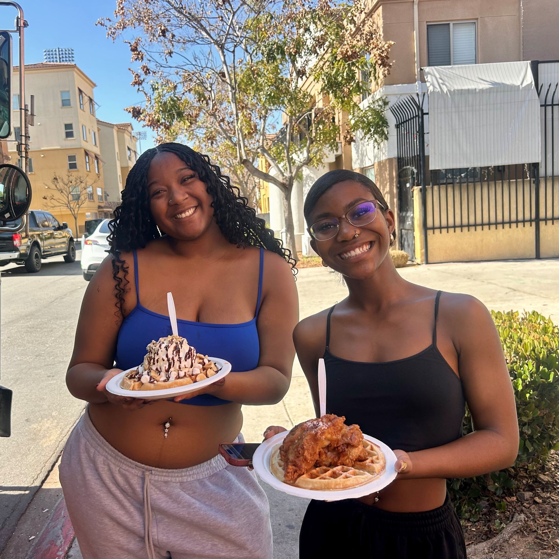 Hardy Avenue Apartments residents at community event near San Diego State