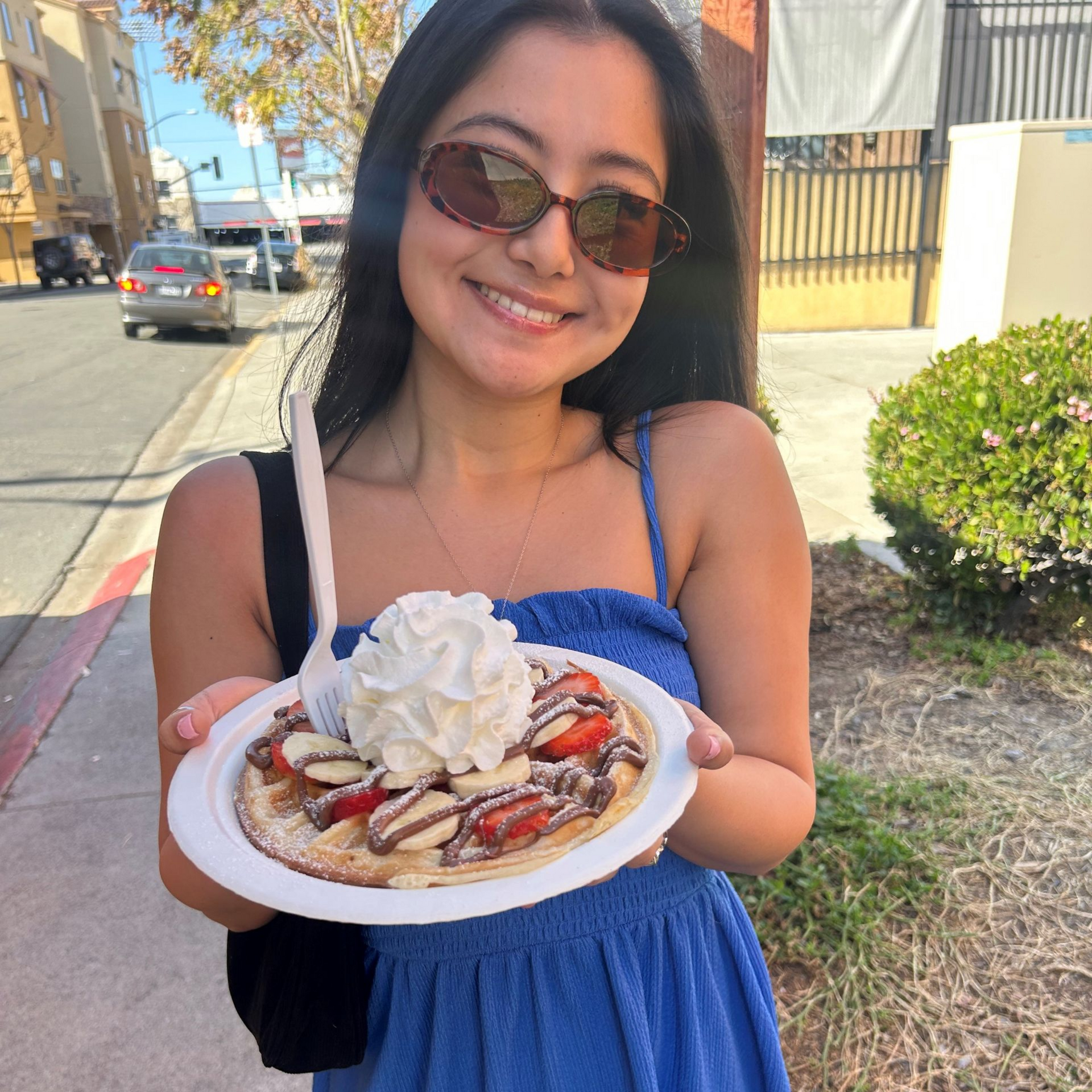 Hardy Avenue Apartments resident at welcome back event near SDSU San Diego