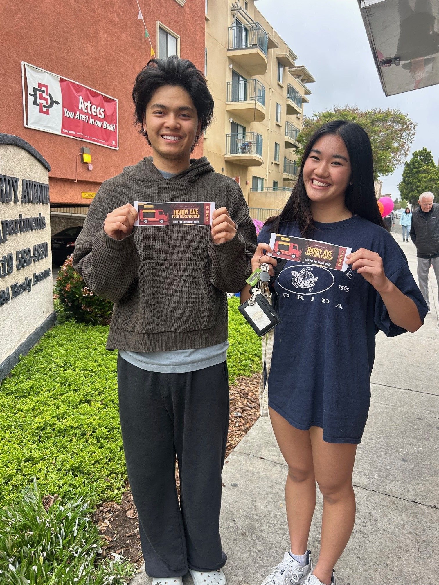 Hardy Avenue Apartments students near San Diego State University campus