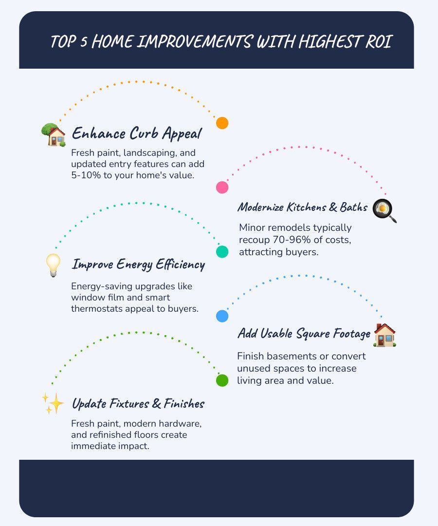 top home improvements with highest ROI infographic - increase property value infographic infographic-line-5-steps-blues-accent_colors top home improvements with highest ROI infographic - increase property value infographic infographic-line-5-steps-blues-accent_colors