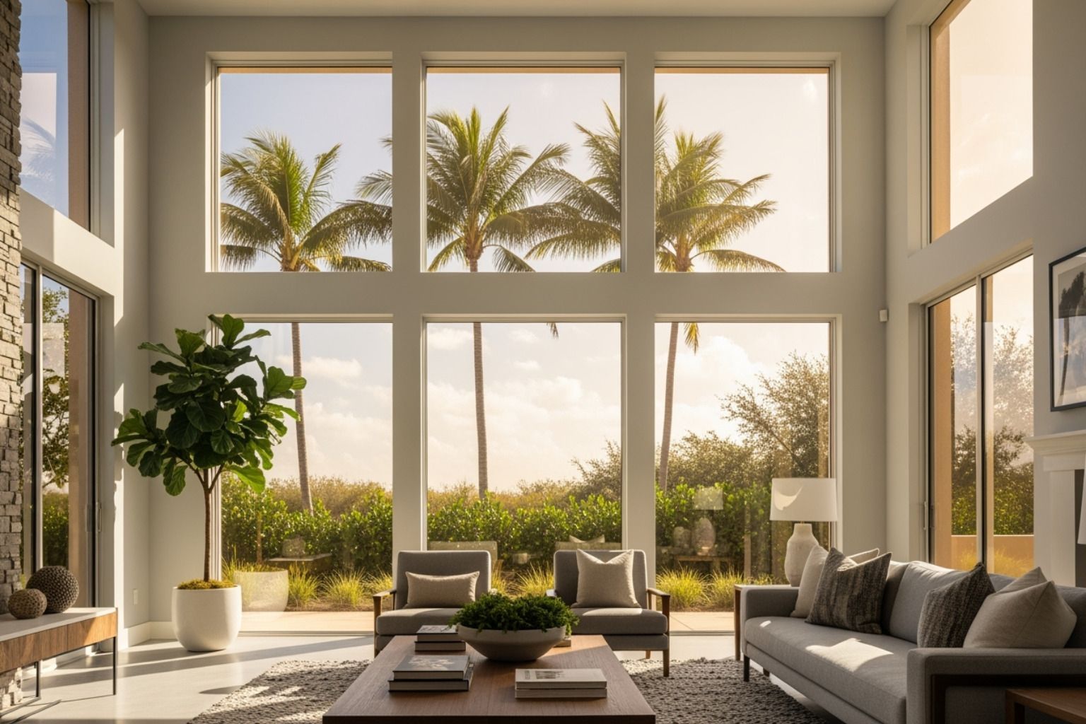 family enjoying sunlit room - Residential tinting cost family enjoying sunlit room - Residential tinting cost