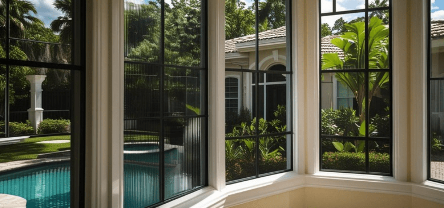 comparison of light passing through a standard window versus a professionally tinted turtle-safe window - turtle glass windows