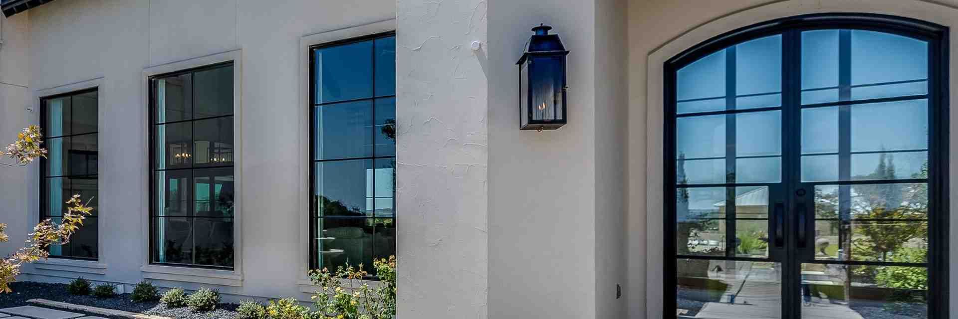 welcoming front porch with a new steel door and updated house numbers - increase property value welcoming front porch with a new steel door and updated house numbers - increase property value