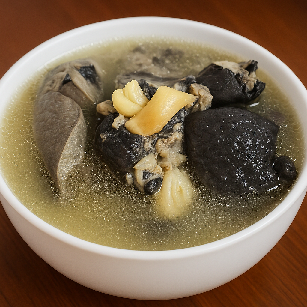 蒜頭烏骨雞湯（單人份）