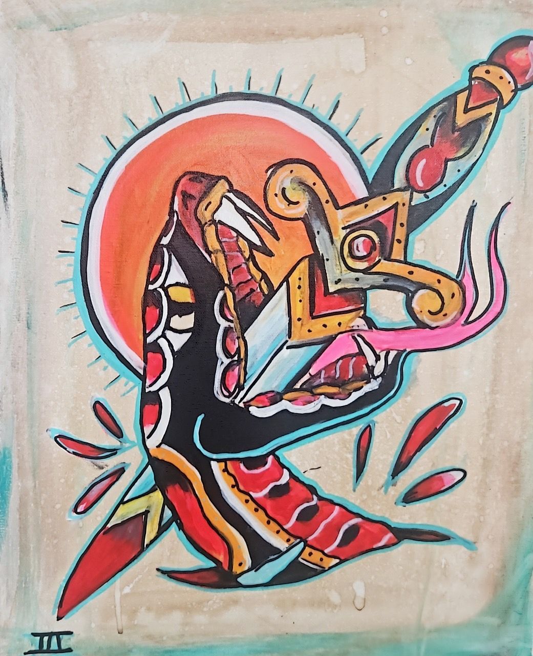 Traditional Aged Flash #2