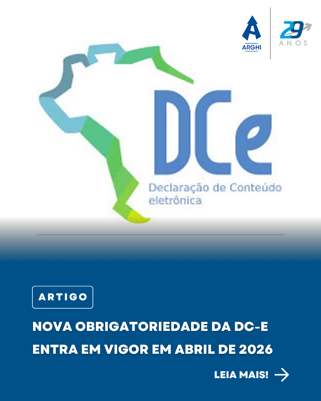 Nova obrigatoriedade da DC-e entra em vigor em abril de 2026