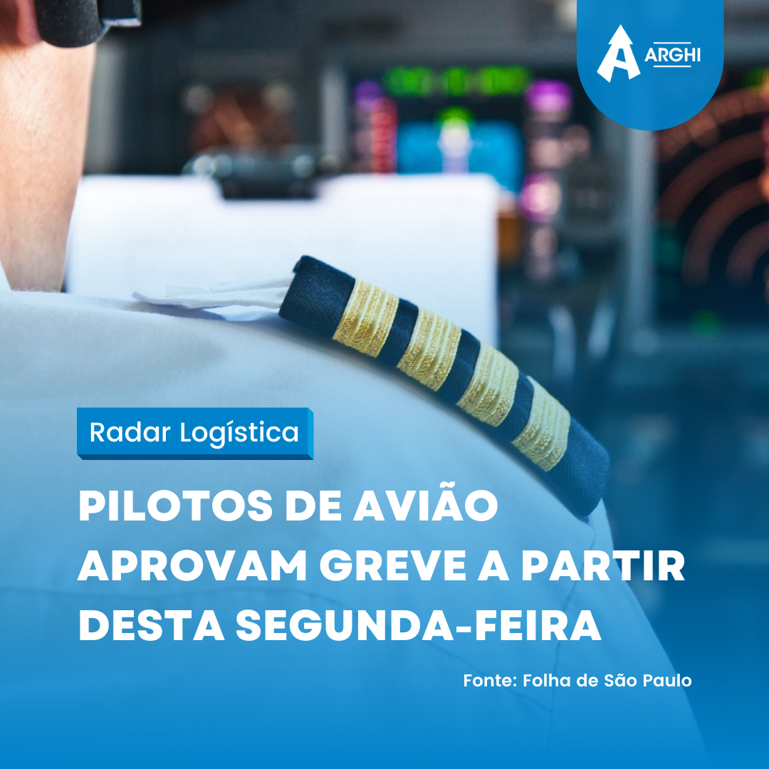 Pilotos de avião aprovam greve a partir desta segunda-feira