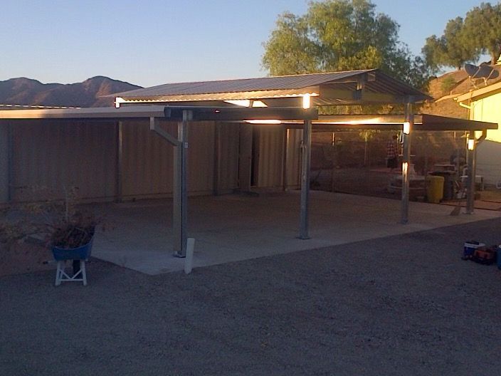 24’ W x 36’ D x 13’ H Free Standing Cover