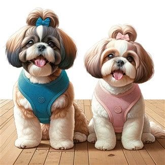 Boy and Girl Shih Tzu Dogs