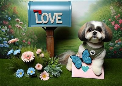 Love - shih tzu showing love v1
