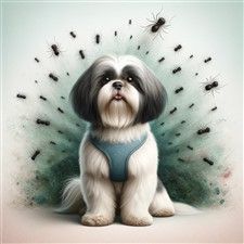 Parasite Protection, Shih Tzu, Illustrated