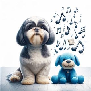 Separation anxiety toy for shih tzu dog, example