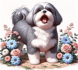 Shih Tzu Barking at Nothing 