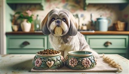 Shih Tzu Dog Bowls Example Image