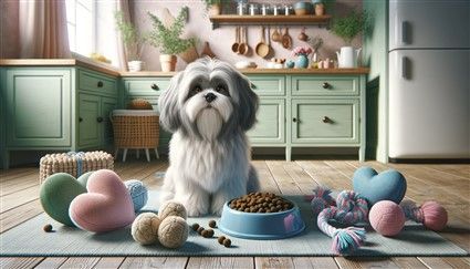 Shih Tzu Care Image, illustrated 
