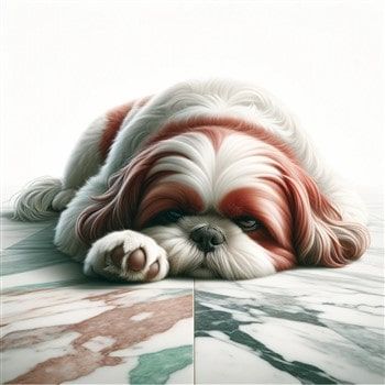 Shih Tzu Looks Bored