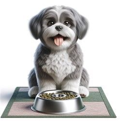 Shih Tzu Slow Feeder Bowl Example Image