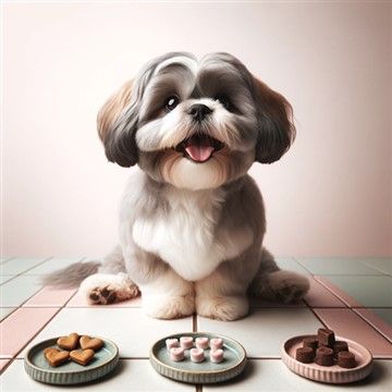 Shih Tzu with Treats, Chews and Snacks