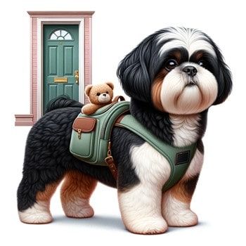 Shih Tzu Visiting a New Home