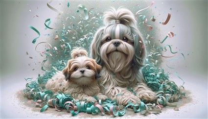Shih Tzu on New Years