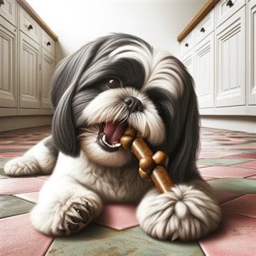 Shih Tzu with Chew