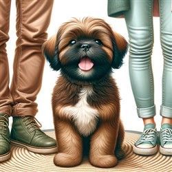 Shih Tzu with Visitors Main image 