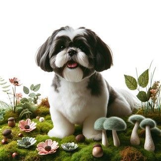 Shih Tzu outside