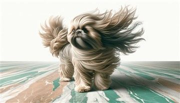 Shih Tzu coat of hair 