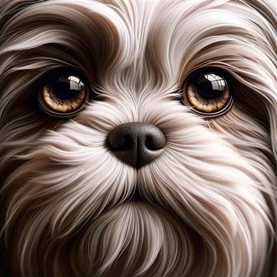 Close up of Shih Tzu eyes