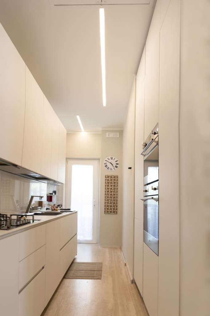 progettazione illuminazione cucina appartamento Pietrasanta