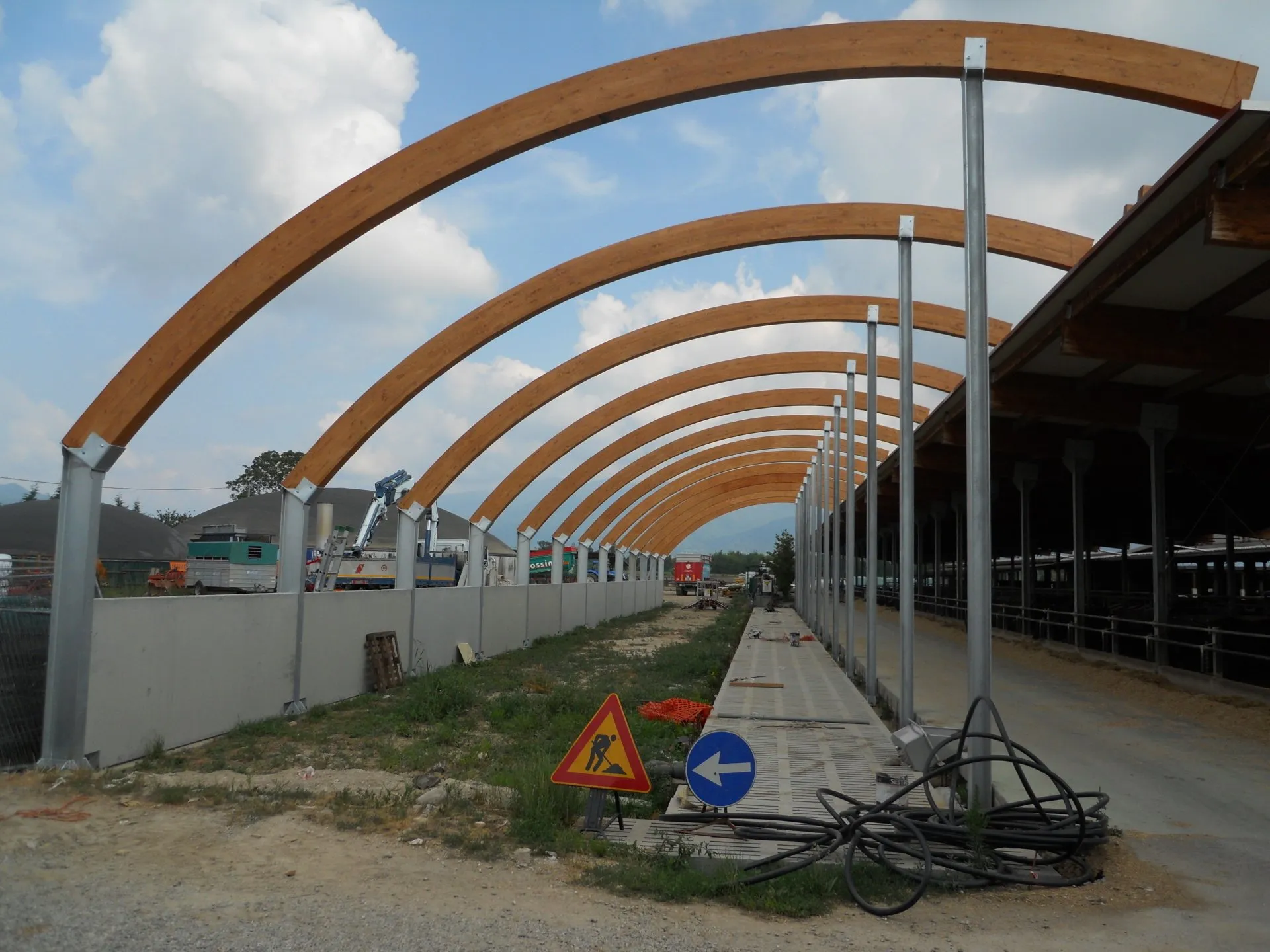 struttura in legno lamellare