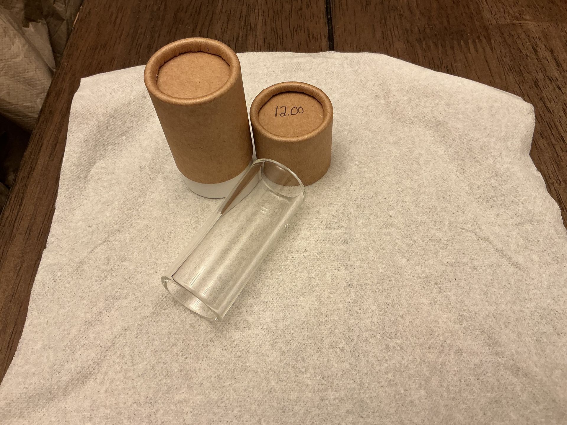 Clear Glass Slide with case