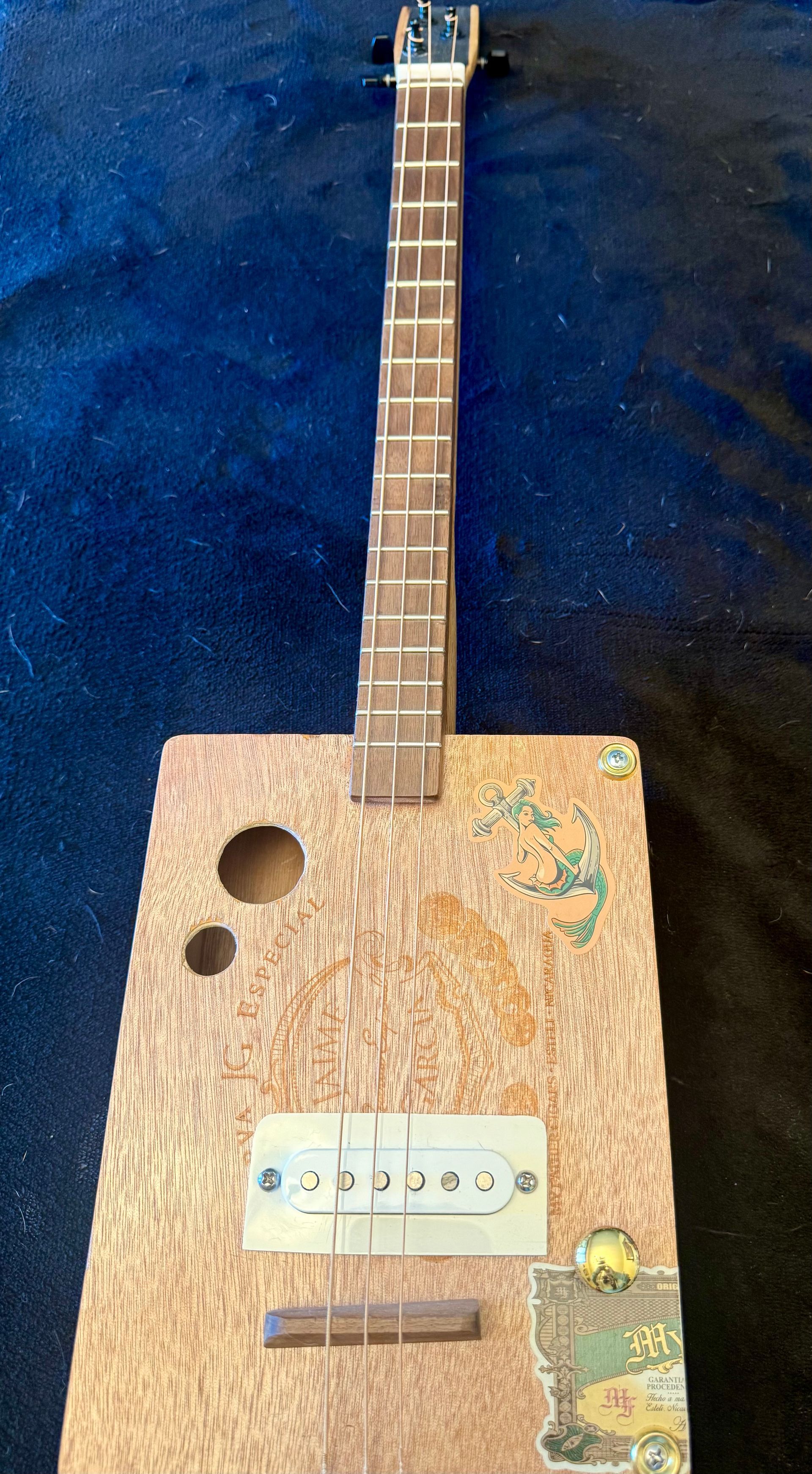 Custom Cigar Box Guitars “ The Mermaid”
