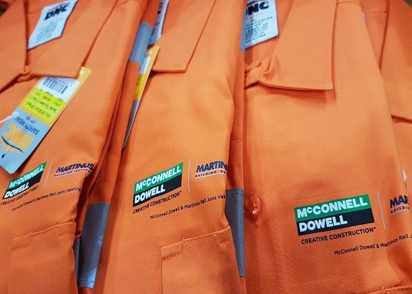Back View Shot of Male and Female Industrial Engineers - Quality Work Uniforms South Nowra, NSW