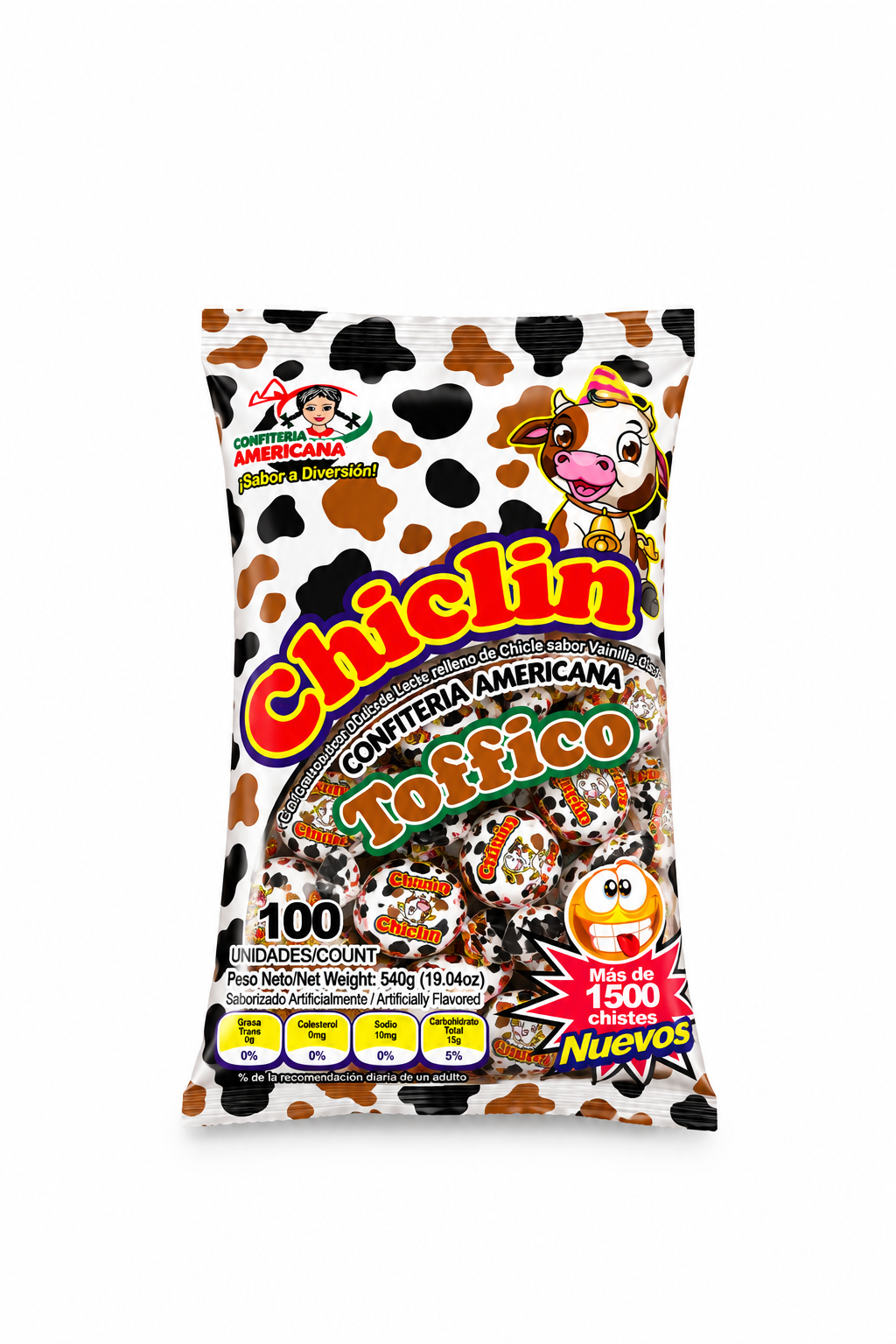 CARAMELOS CHICLIN TOFFICO 540G
