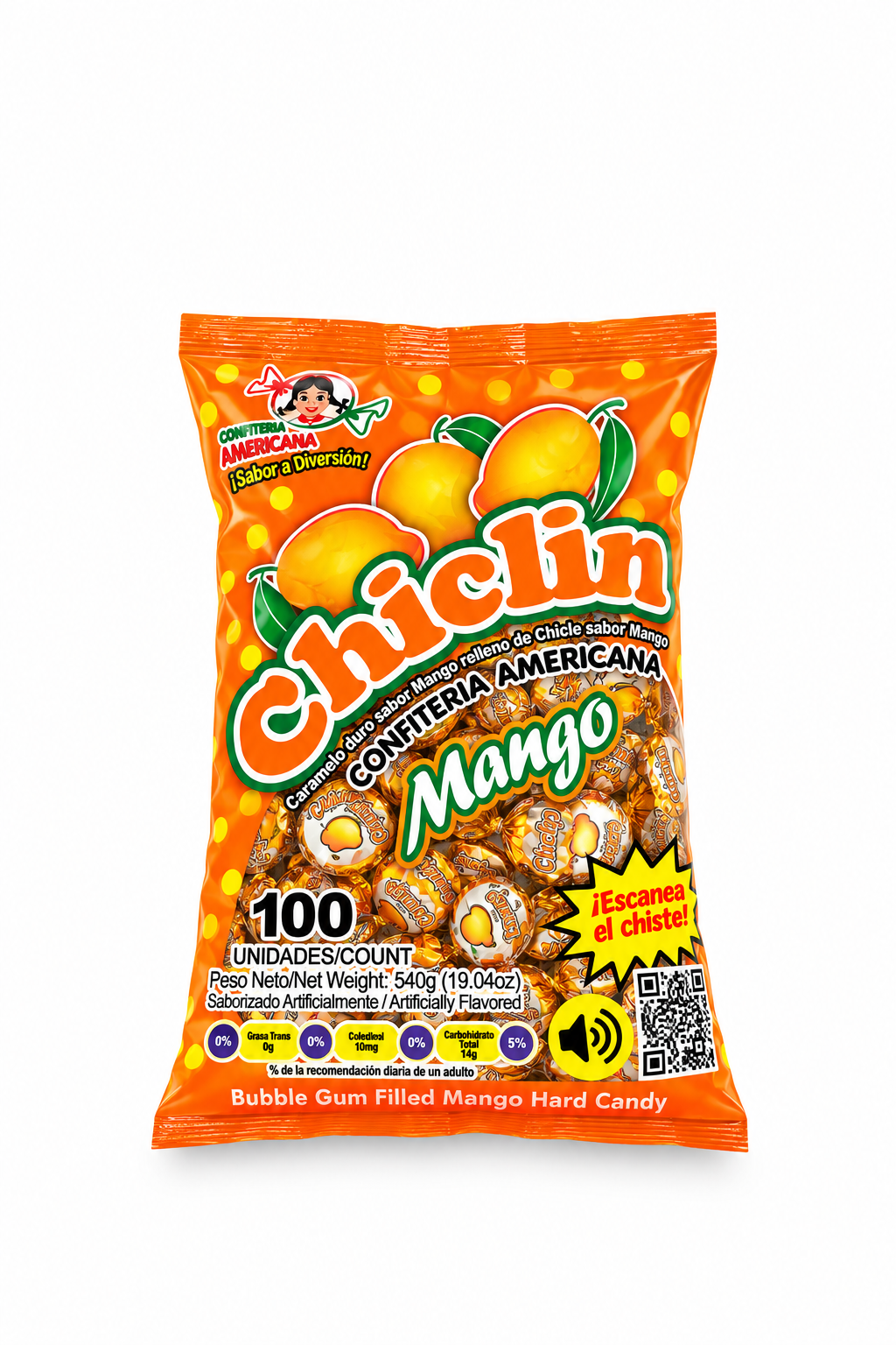 CARAMELOS CHICLIN MANGO 540G
