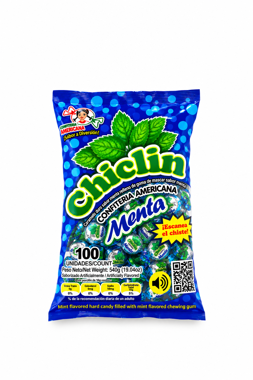 CARAMELOS CHICLIN MENTA 540 G