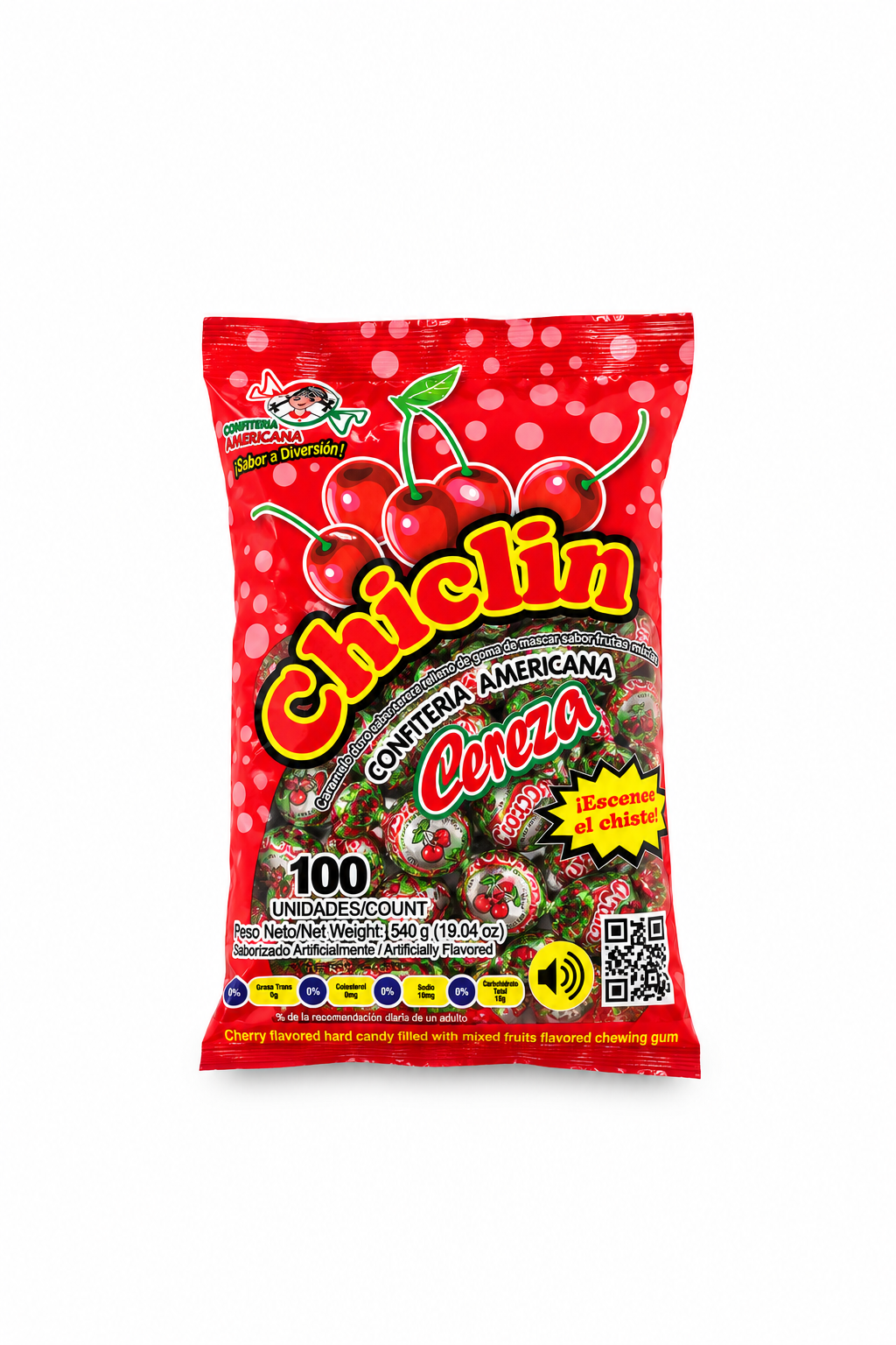 CARAMELOS CHICLIN CEREZA 540 G