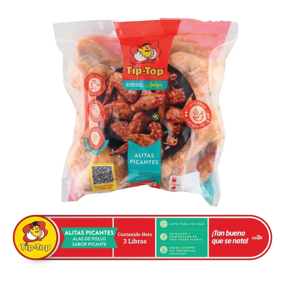 ALITAS PICANTE TIP TOP 3 LB
