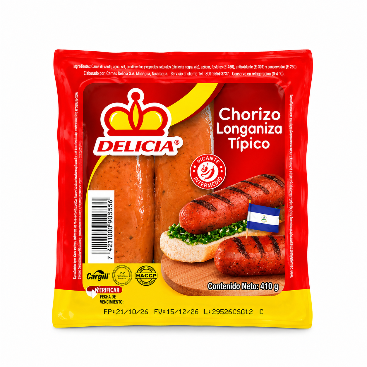 CHORIZO LONGANIZA TIPICA 410 G