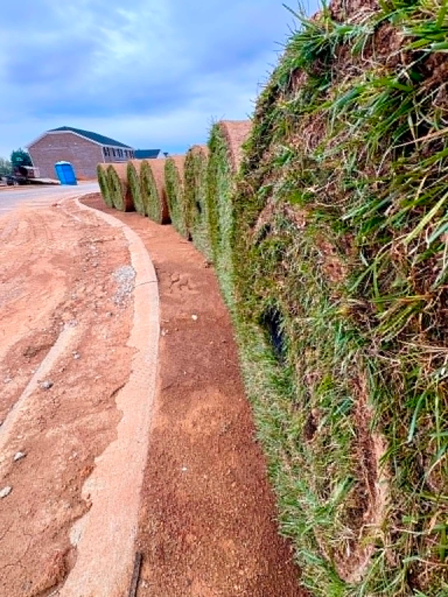 large sod rolls