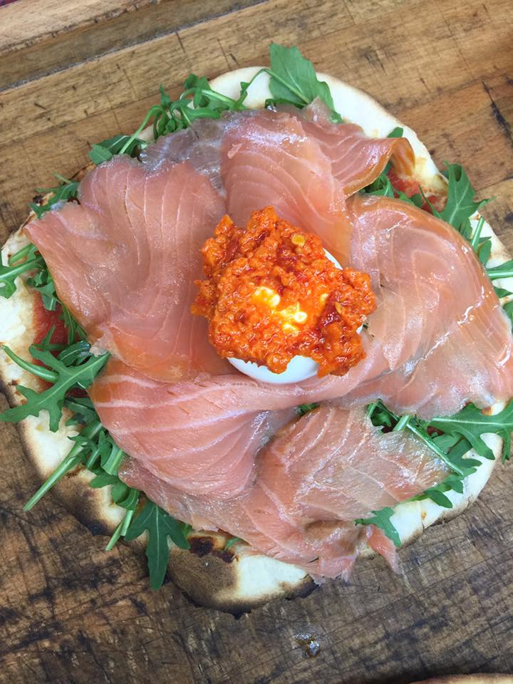 pizza salmone