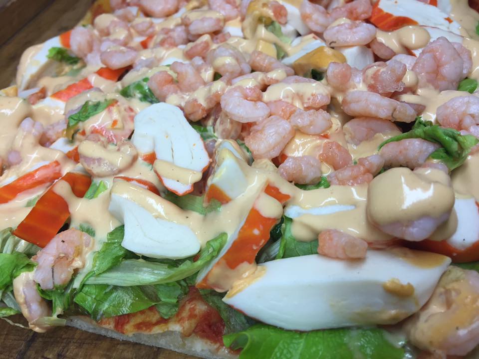 Pizza gamberetti