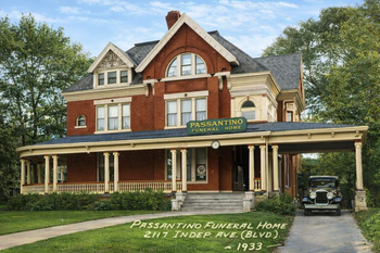 Passantino Bros. Funeral Home, 2117 Independence Ave. (Blvd), in 1933.