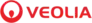 Veolia logo in red with circular emblem and wordmark on white background