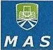 Blue MAS logo with a green-and-white emblem above the letters “MAS”.