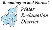 Bloomington and Normal Water Reclamation District logo with blue water droplets